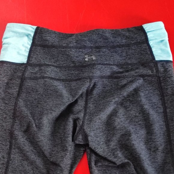 Under Armour leggings grey turquoise woman's size M - Picture 4 of 8